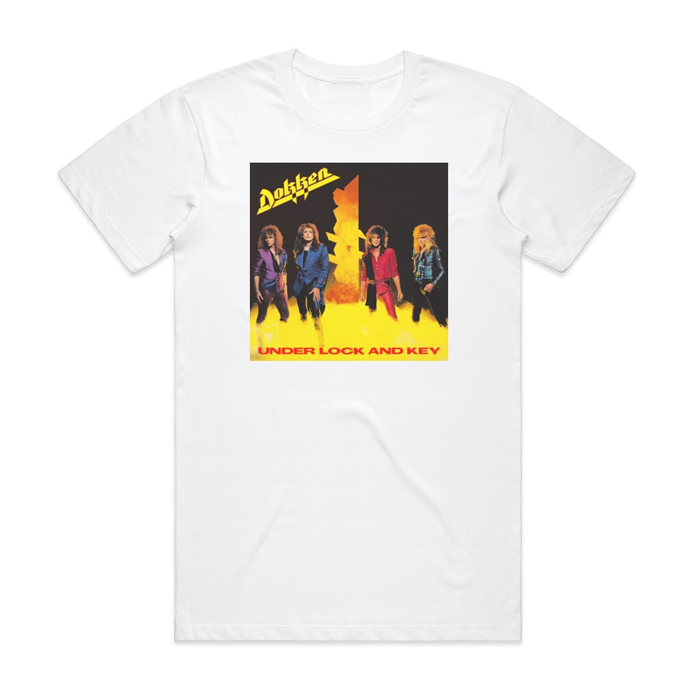 Dokken Under Lock And Key Album Cover T-Shirt White