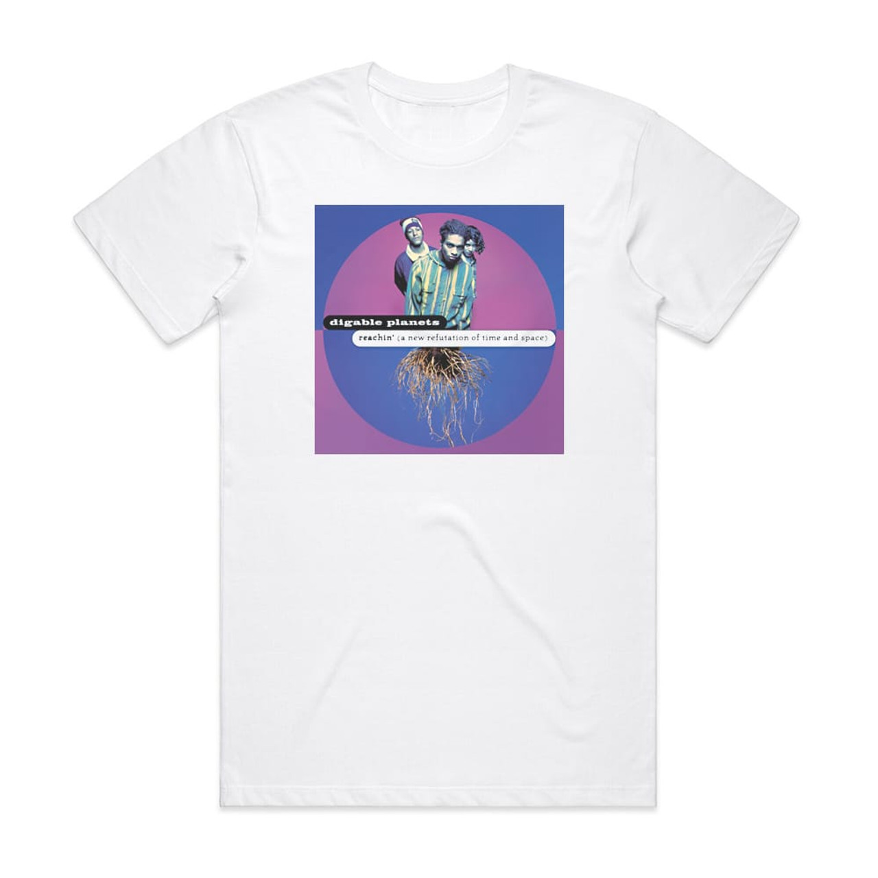 Digable Planets Reachin A New Refutation Of Time And Space Album Cover  T-Shirt White