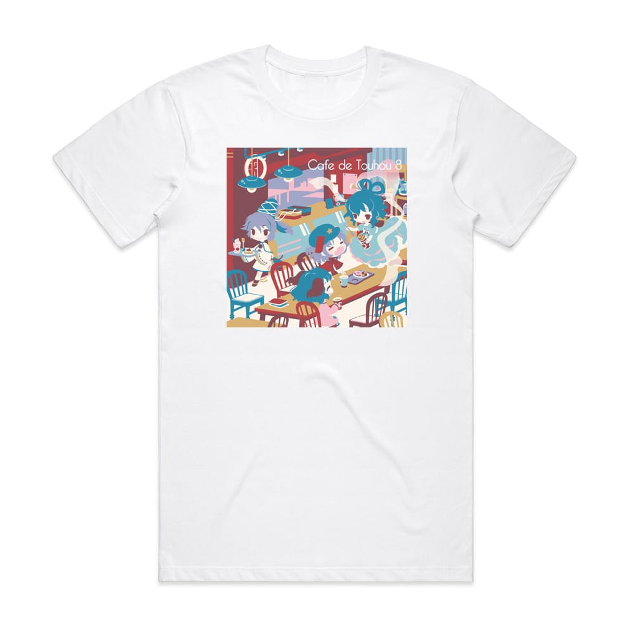 DDBY Cafe De Touhou 8 Album Cover T-Shirt White