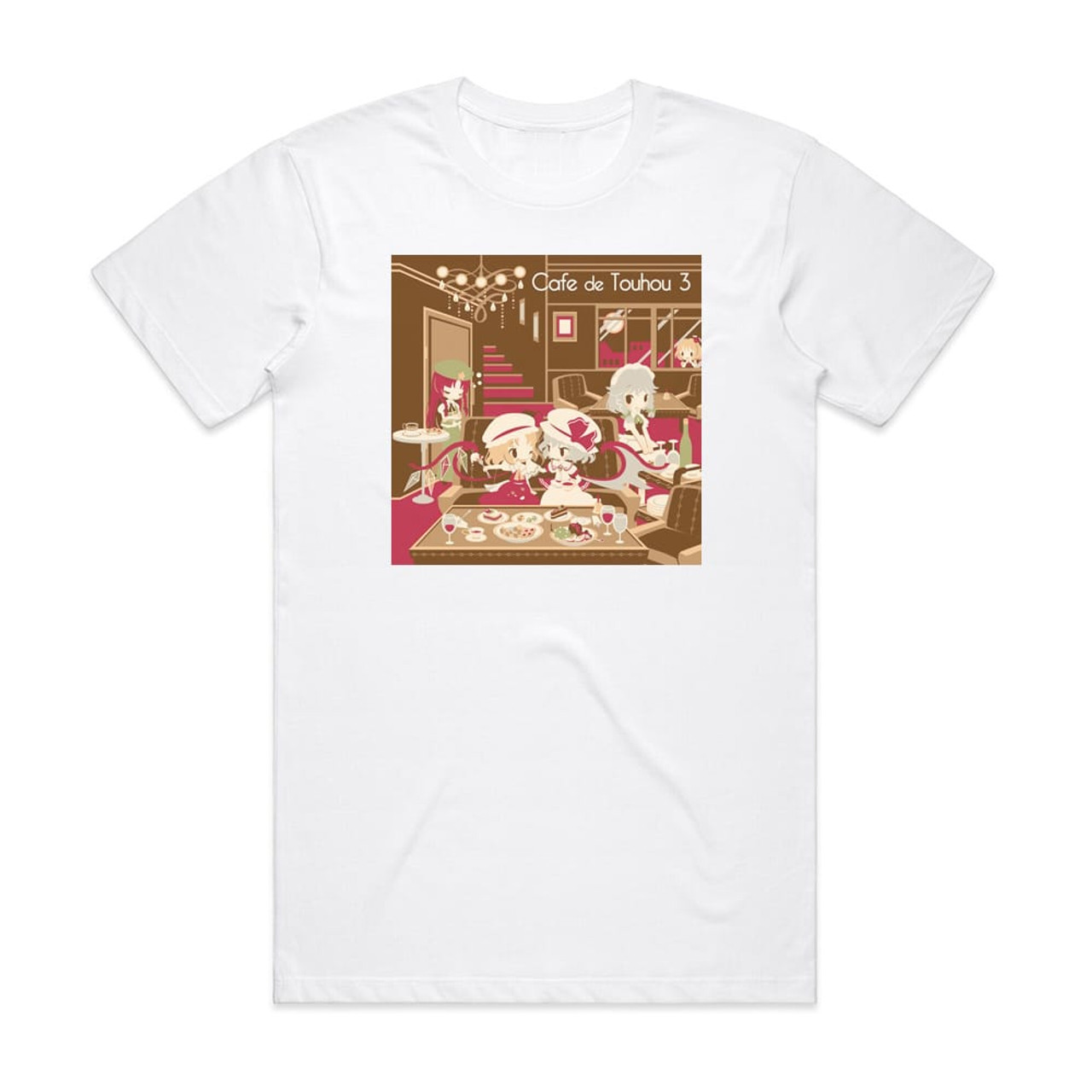 DDBY Cafe De Touhou 3 Album Cover T-Shirt White