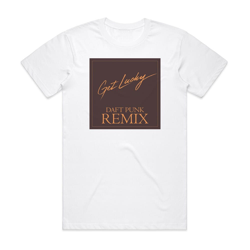 Daft Punk Get Lucky Album Cover T-Shirt White