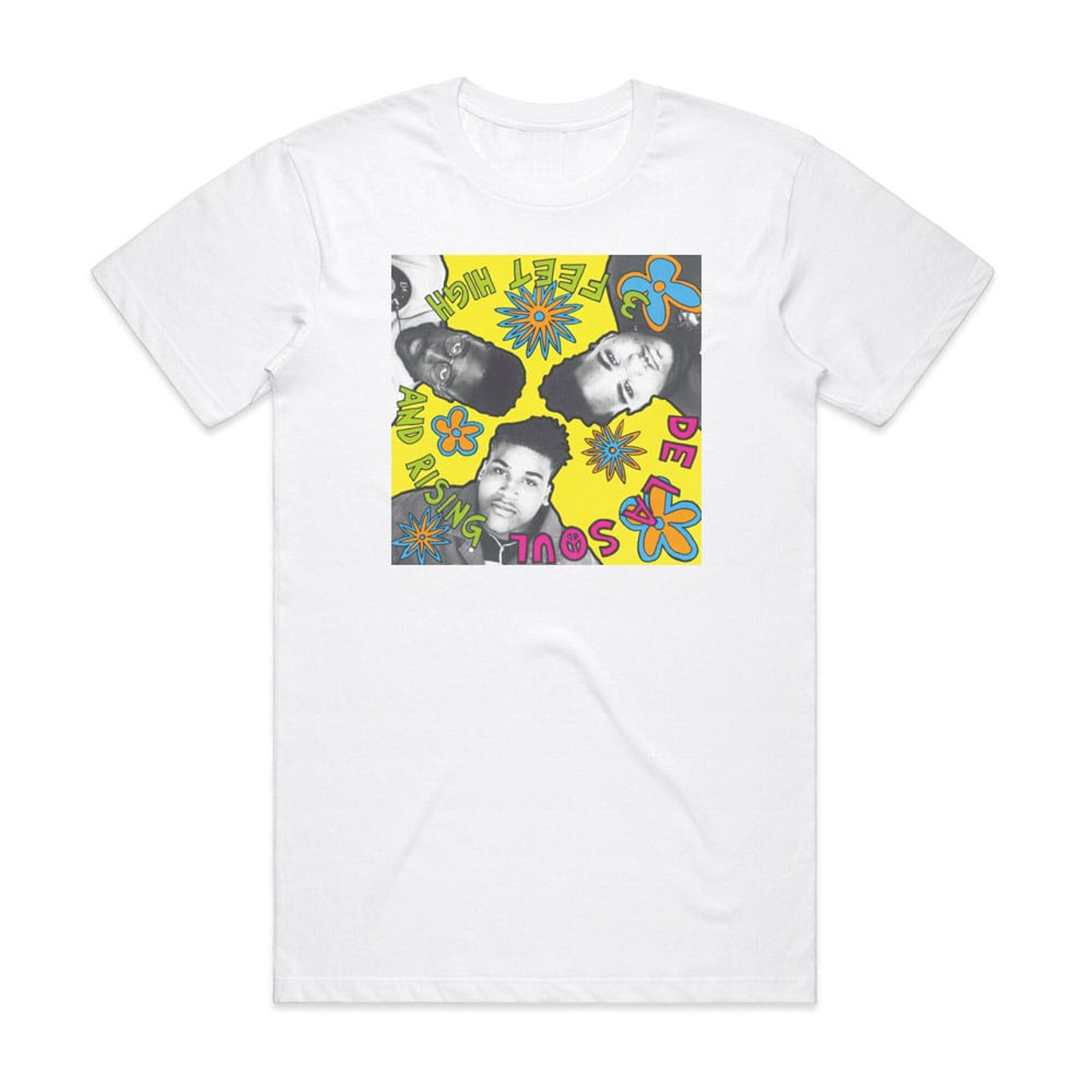 De La Soul 3 Feet High And Rising Album Cover T-Shirt White