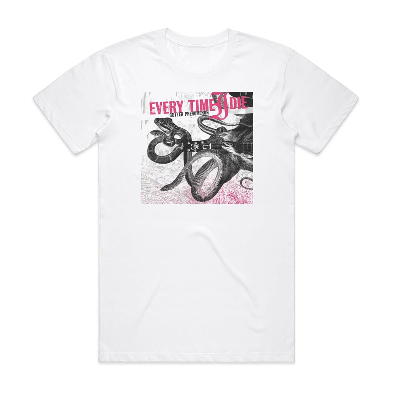 Every Time I Die Gutter Phenomenon Album Cover T-Shirt White