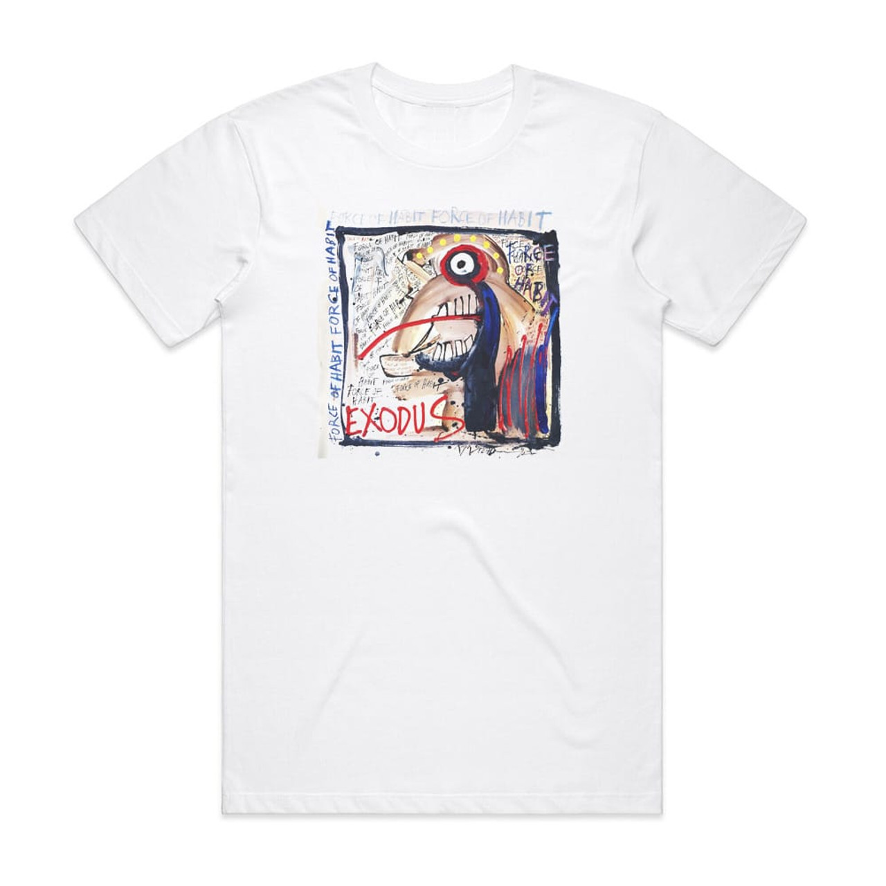 Exodus Force Of Habit 1 Album Cover T-Shirt White
