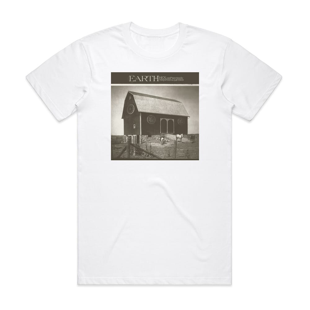 Earth Hex Or Printing ~ 限定2500枚 Earth Hex Or Printing In The Infernal Method Album Cover T-Shirt White