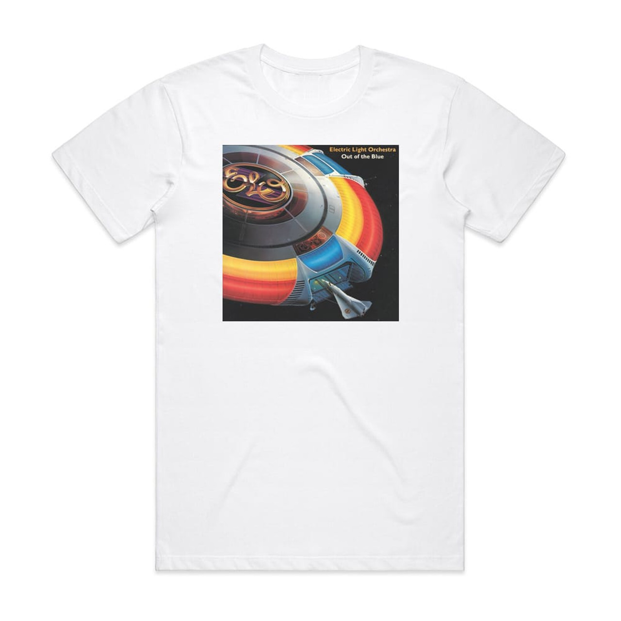 Electric Light Out Of The Blue Album Cover T-Shirt White