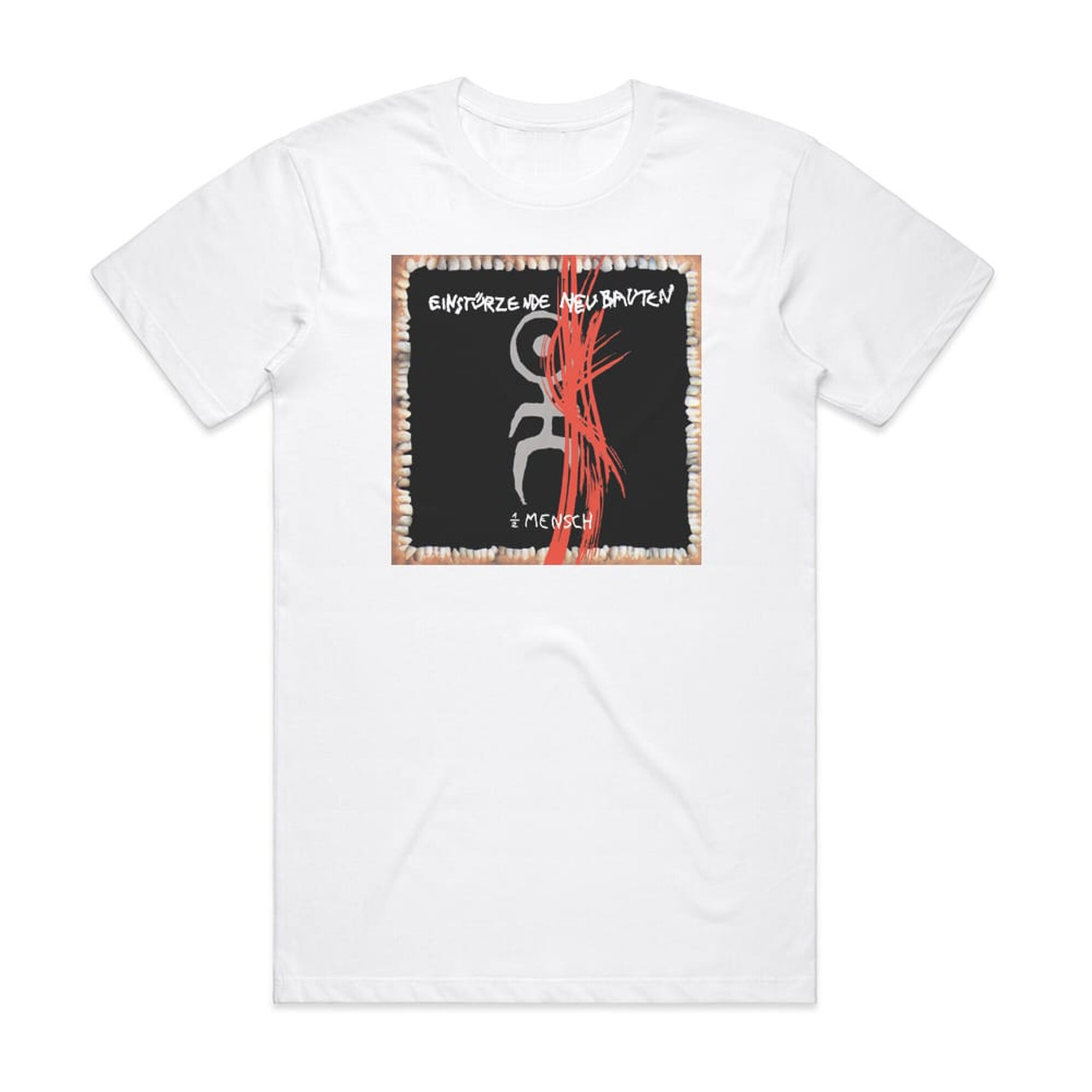 Einsturzende Neubauten Halber Mensch Album Cover T-Shirt White