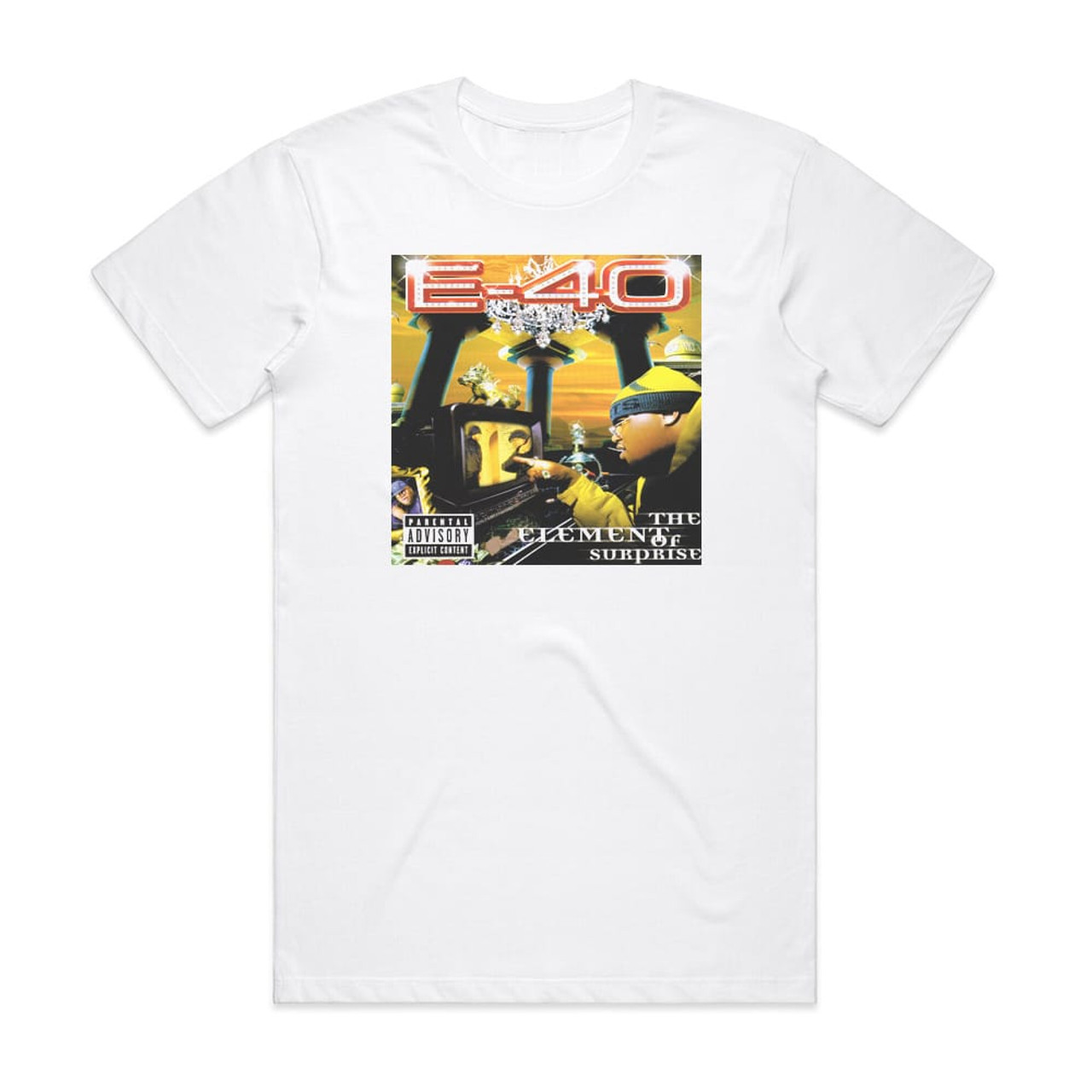 E-40 The Element Of Surprise Album Cover T-Shirt White