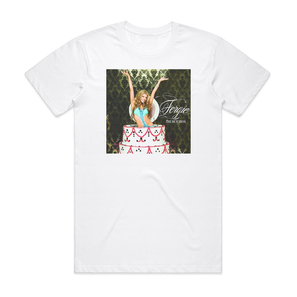 FERGIE オフィシャルTシャツ レッド The Dutchess Fergie The Dutchess 1 Album Cover T-Shirt White