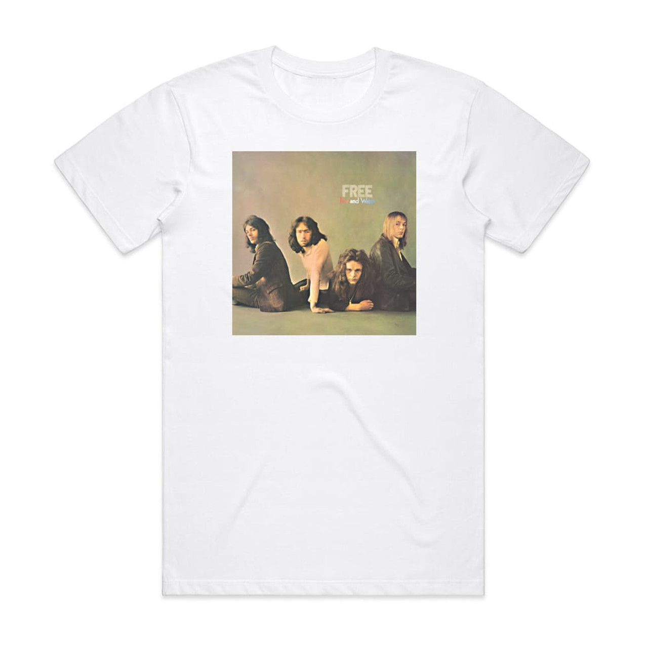 Free Fire And Water 1 Album Cover T-Shirt White