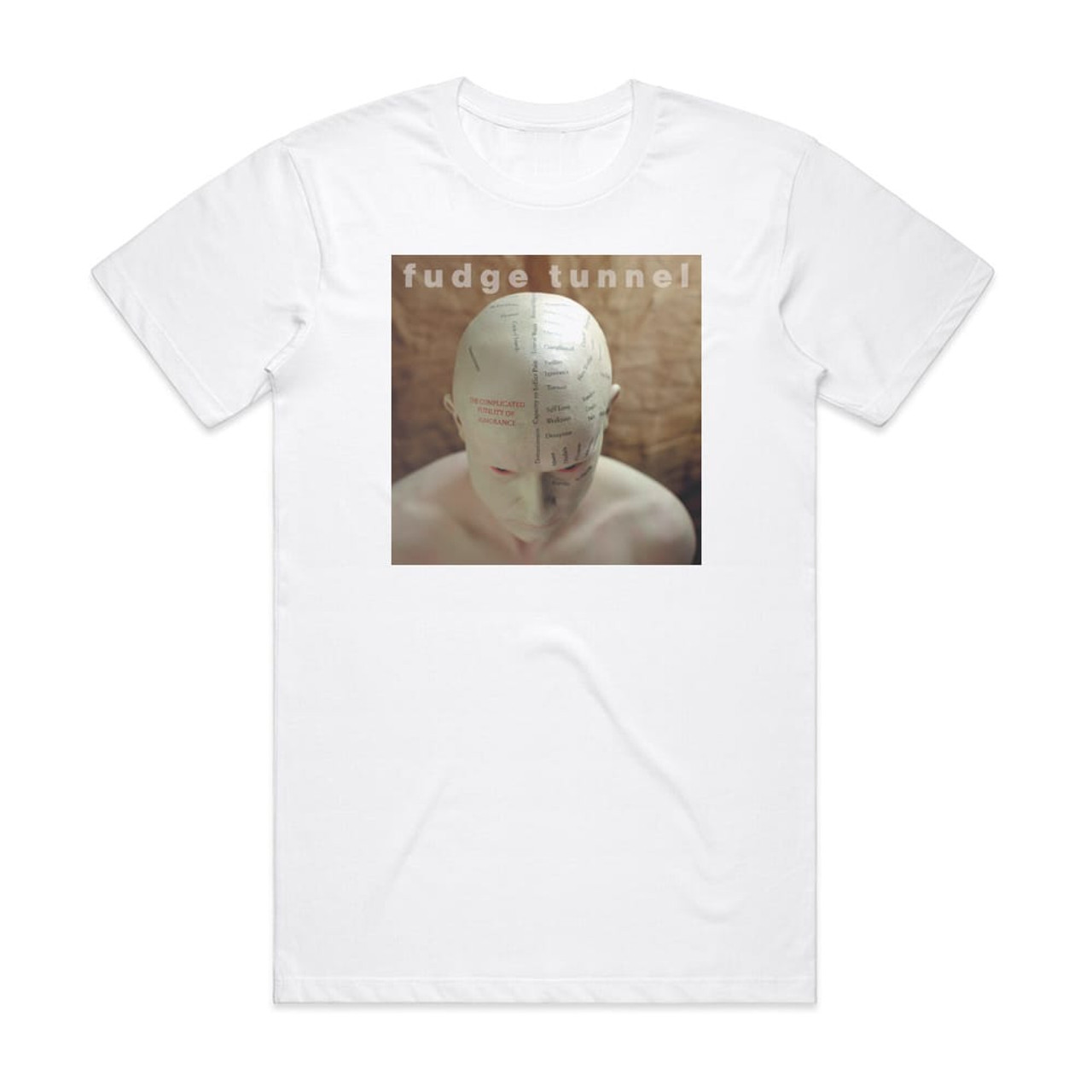 Fudge Tunnel The Complicated Futility Of Ignorance 1 Album Cover T-Shirt  White
