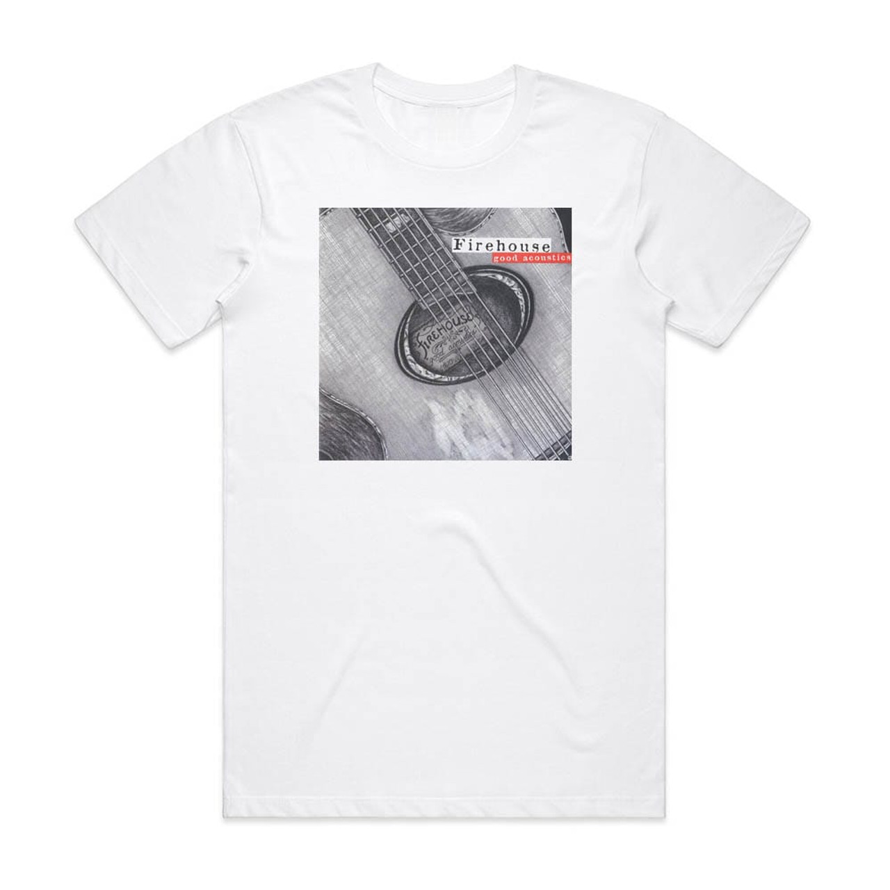 Firehouse Good Acoustics Album Cover T-Shirt White