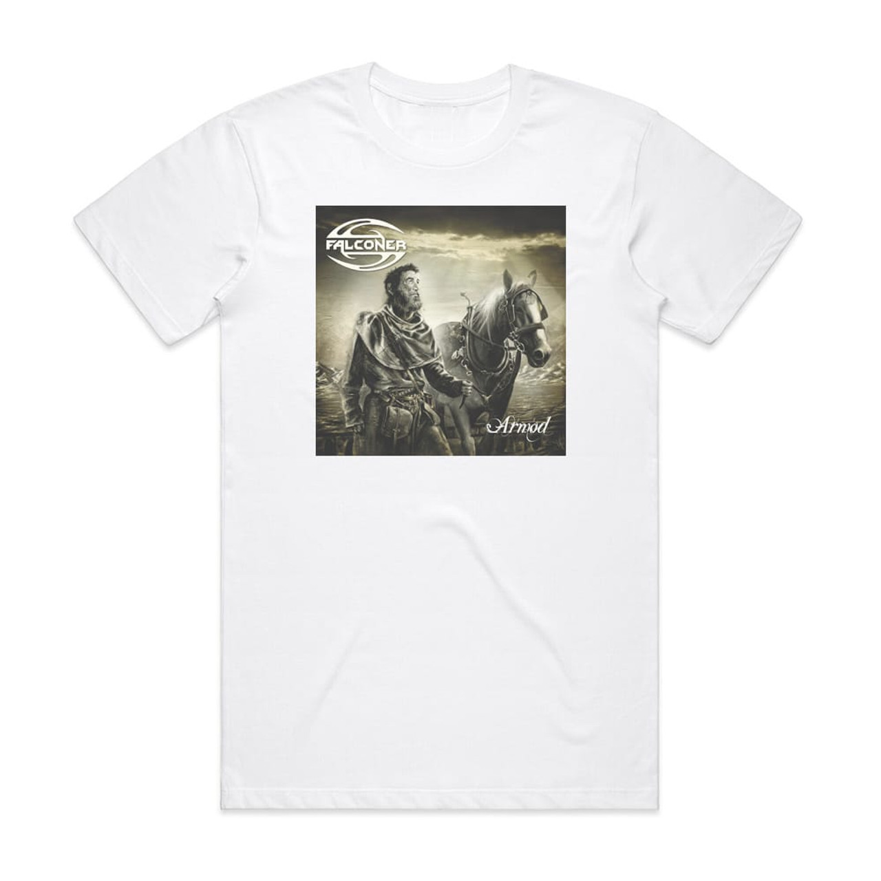 Falconer Armod Album Cover T-Shirt White