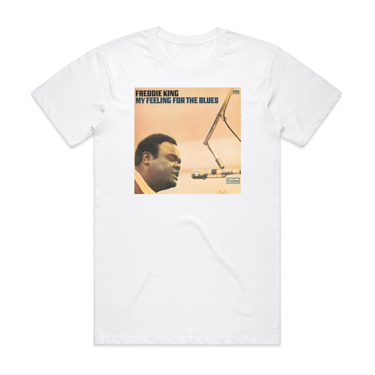 Freddie King My Feeling For The Blues Album Cover T-Shirt White