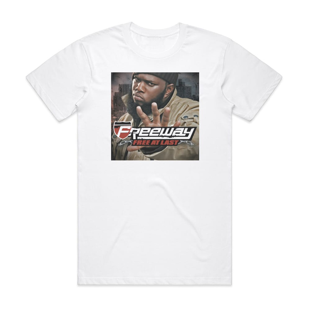 Freeway Free At Last Album Cover T-Shirt White