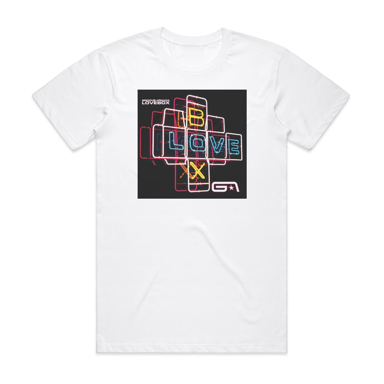 Groove Armada Lovebox Album Cover T Shirt White