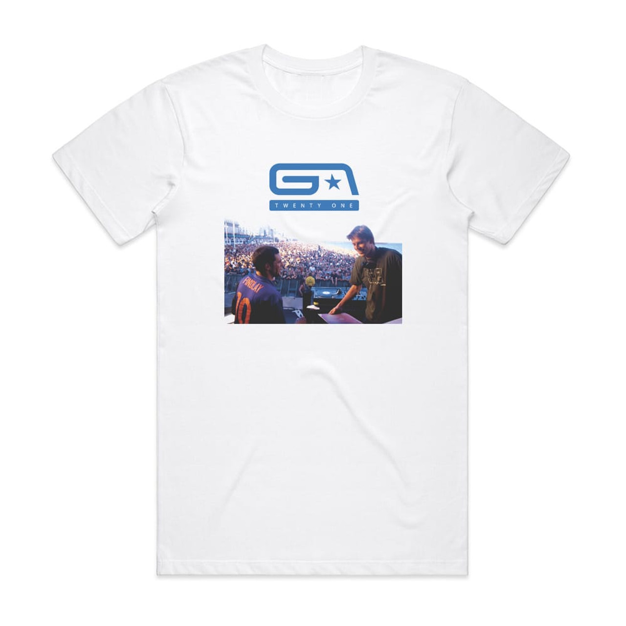 Groove Armada Twenty One Album Cover T Shirt White