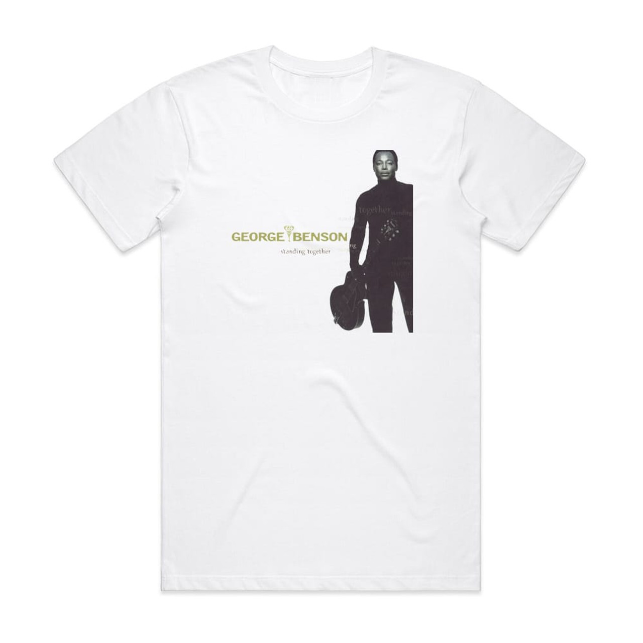 George Benson Standing Together Album Cover T-Shirt White