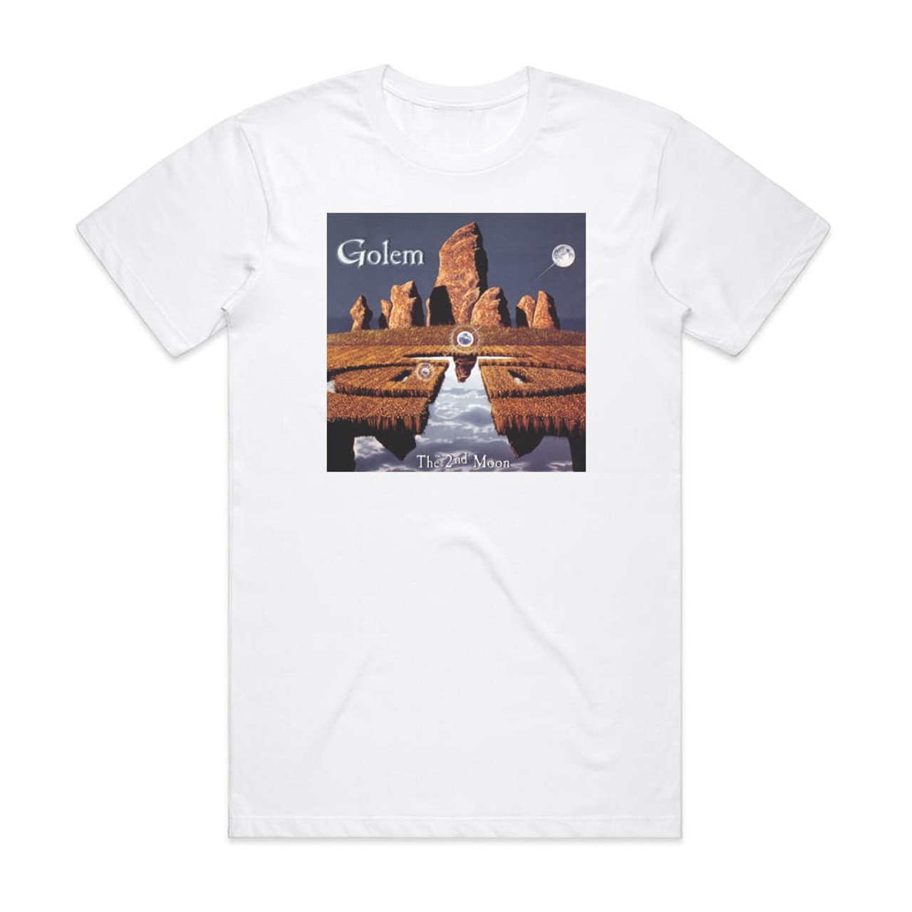 Golem The 2Nd Moon Album Cover T-Shirt White