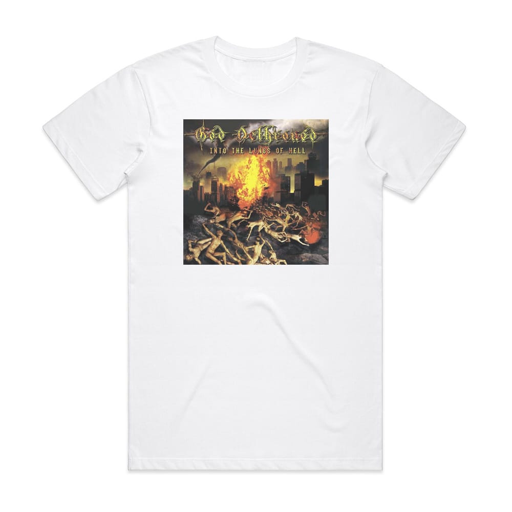 Lungs Of Hell Album Cover T-Shirt White