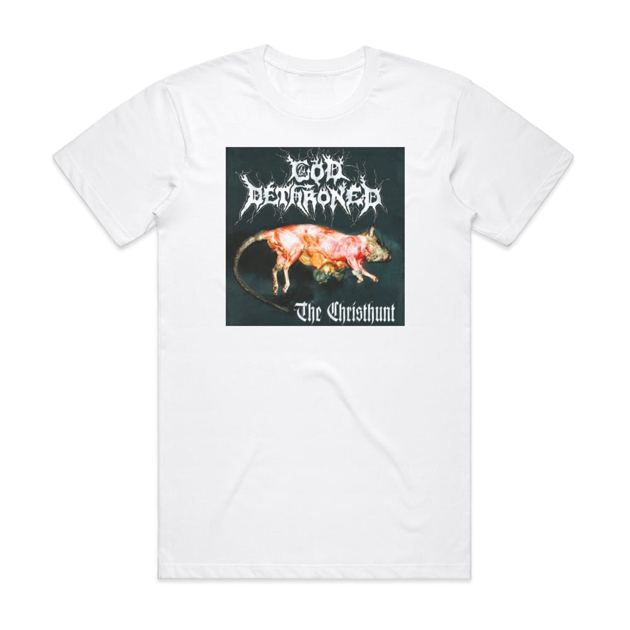 God Dethroned The Christhunt 1 Album Cover T-Shirt White