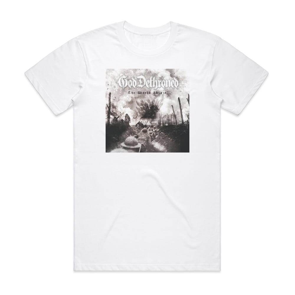 World Ablaze Album Cover T-Shirt White