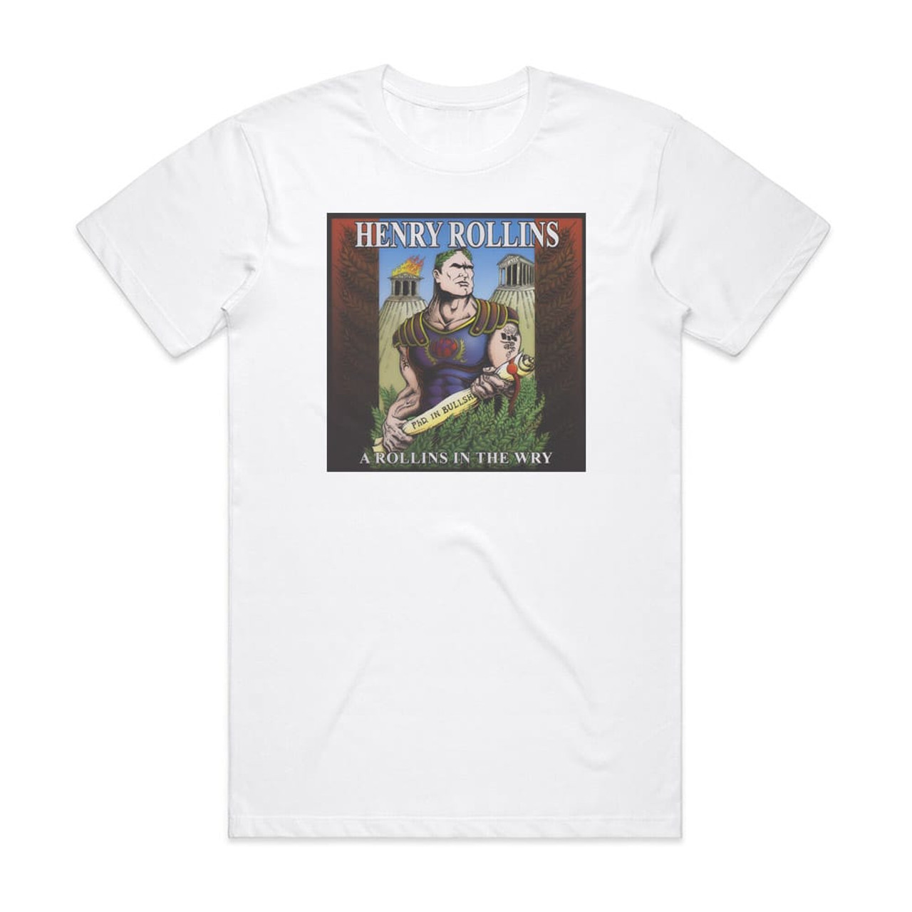 badminton miles Pigment Henry Rollins A Rollins In The Wry Album Cover T-Shirt White