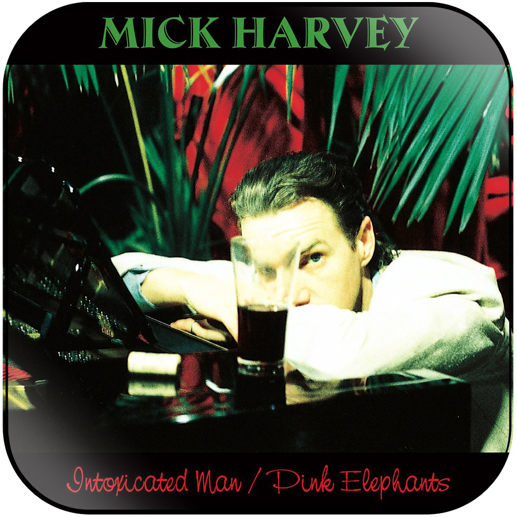 Mick Harvey Intoxicated Man Pink Elephants Album Cover Sticker