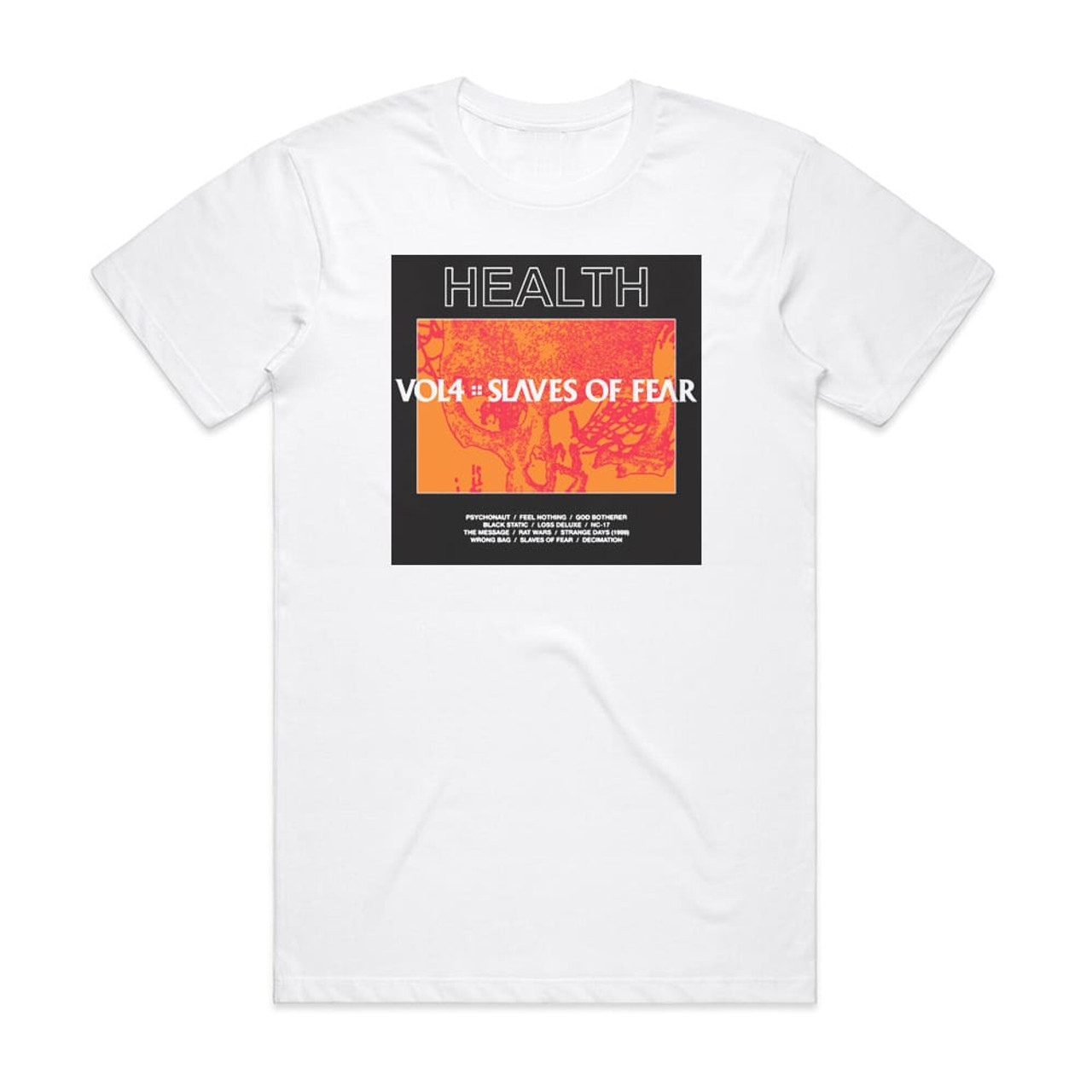 HEALTH Vol4 Slaves Of Fear Album Cover T-Shirt White