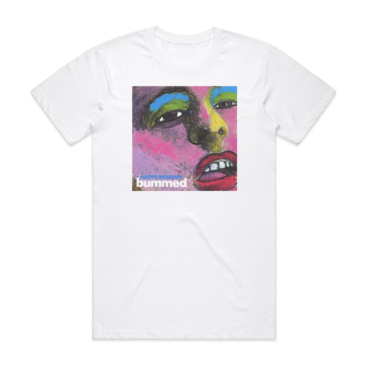 Happy Mondays Bummed 1 Album Cover T-Shirt White