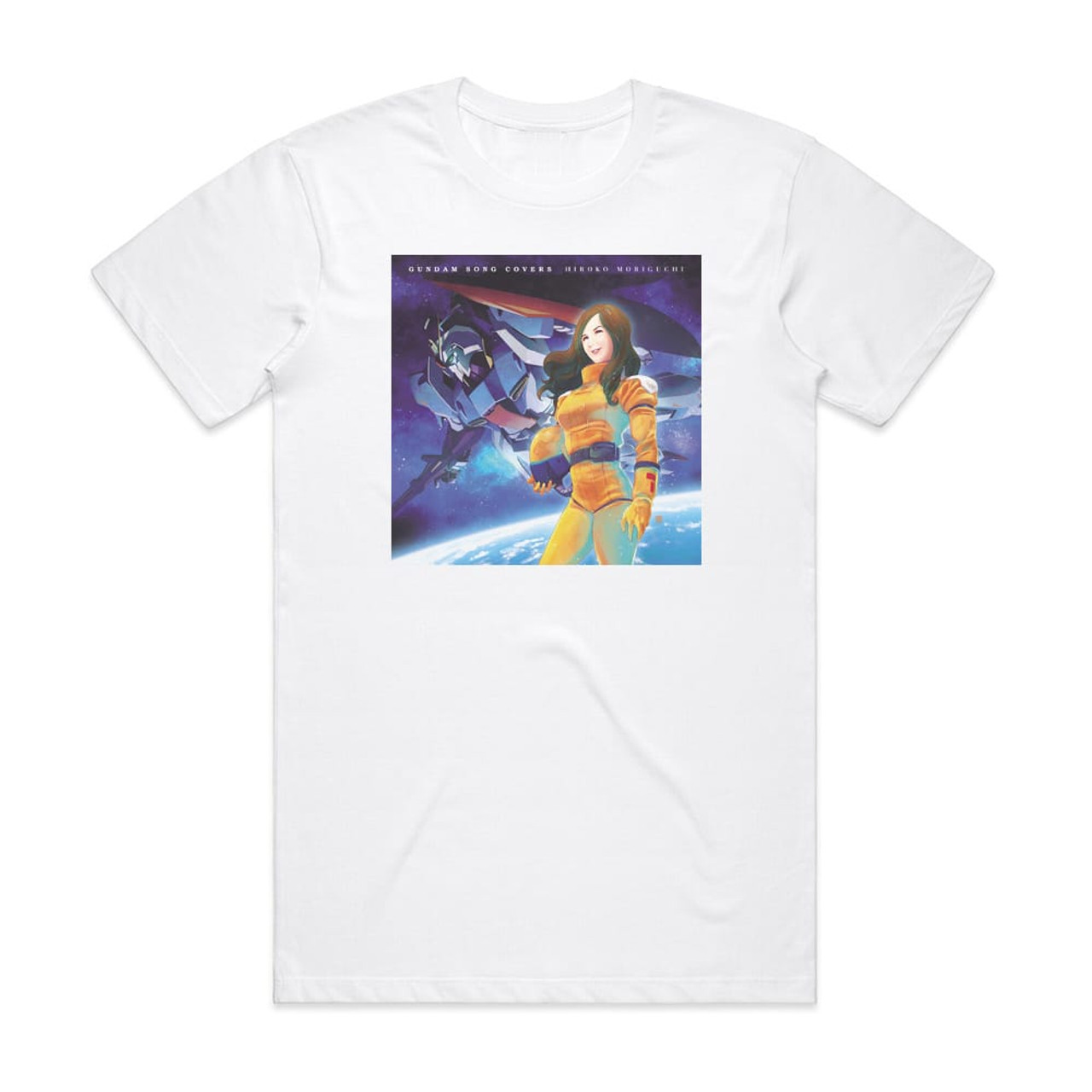 Hiroko Moriguchi Gundam Song Covers Album Cover T-Shirt White