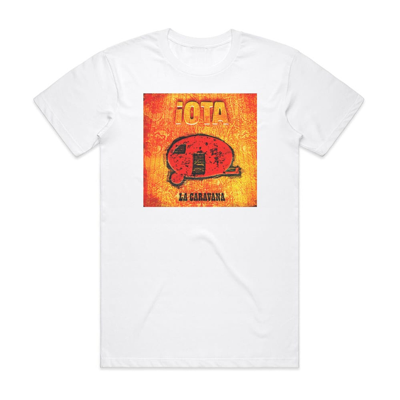 Iota La Caravana Album Cover T Shirt White