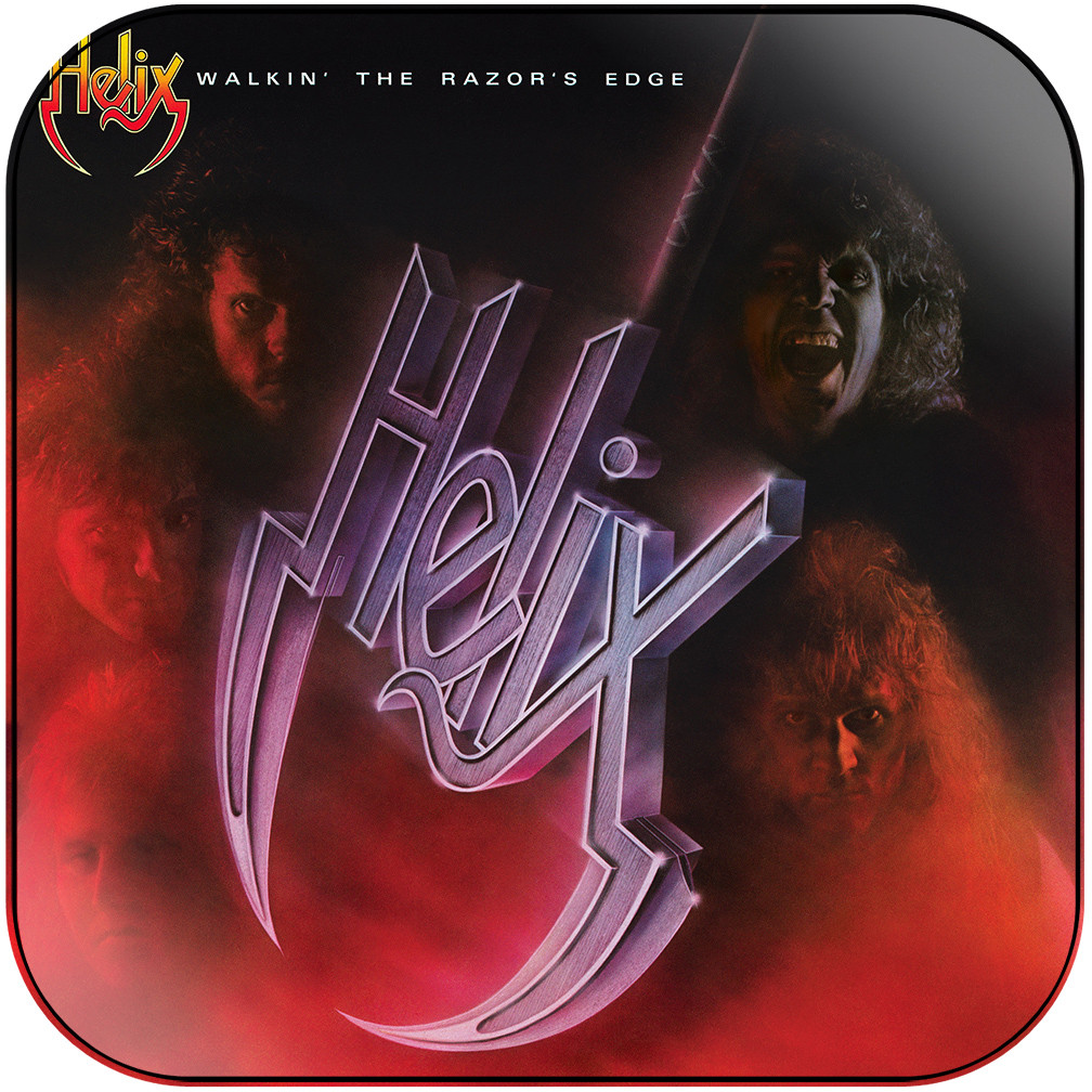Helix Walkin The Razors Edge Album Cover Sticker Helix Walkin The Razors Edge Album Cover Sticker