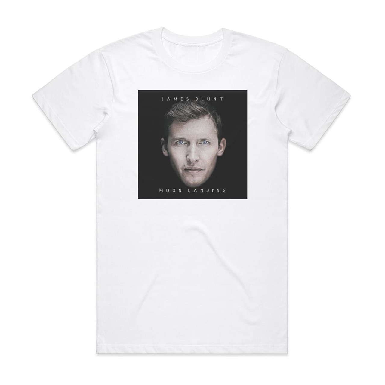 James Blunt Moon Landing 1 Album Cover T-Shirt White