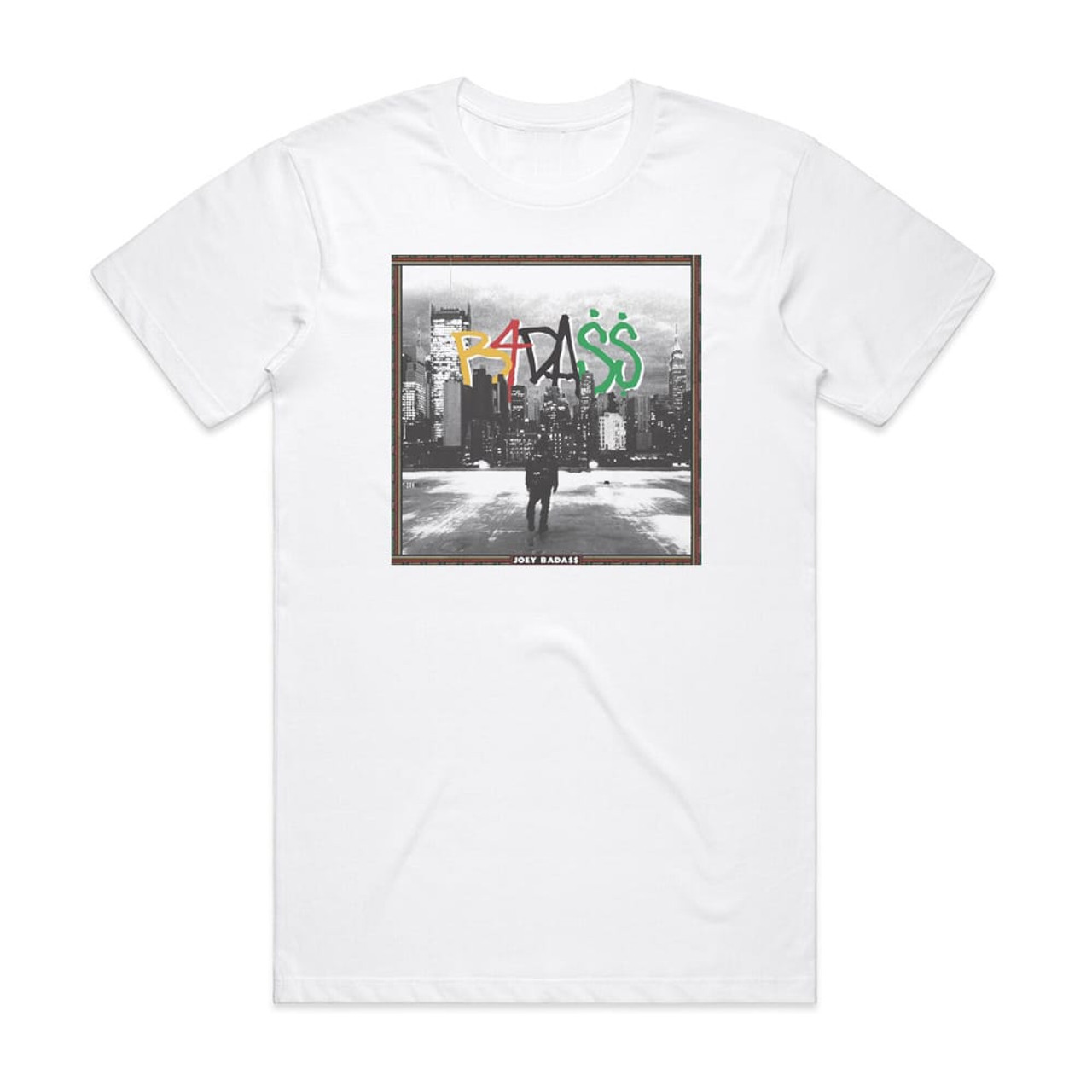 billede reductor Bowling Joey BadaSS B4Da 1 Album Cover T-Shirt White
