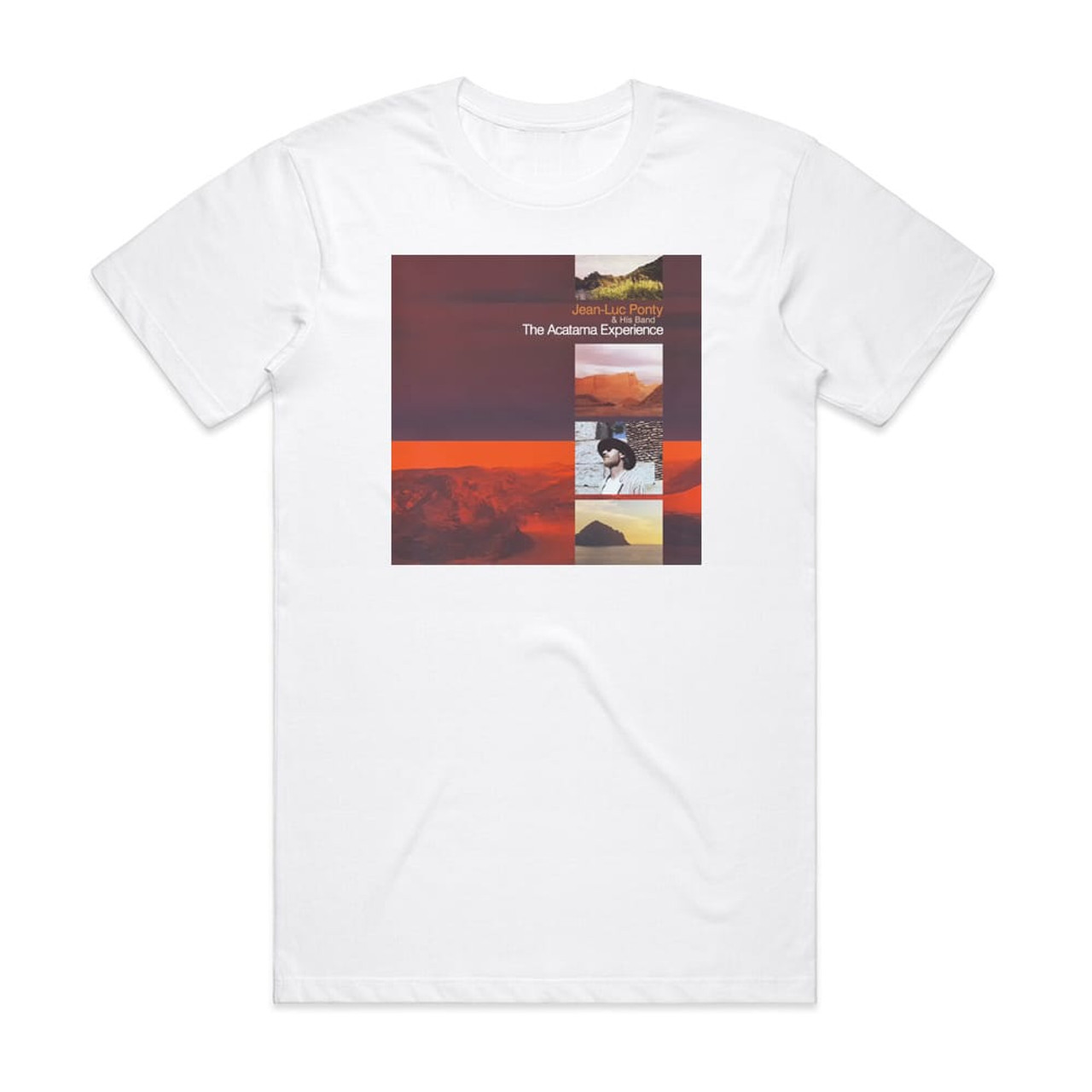 Jean-Luc Ponty The Acatama Experience Album Cover T-Shirt White