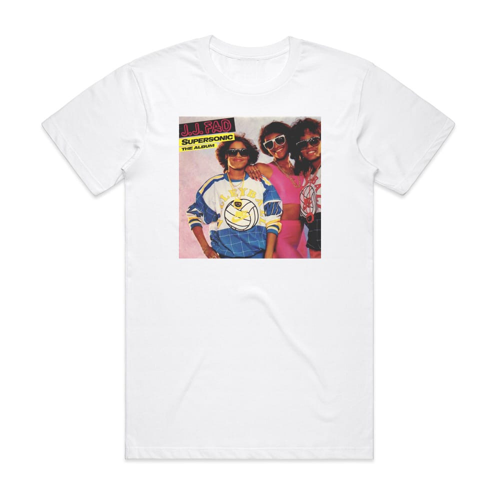 JJ Fad Supersonic Album Cover T-Shirt White