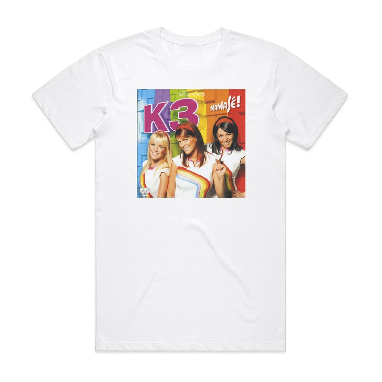 mineraal Kan weerstaan kapperszaak K3 Mamas Album Cover T-Shirt White