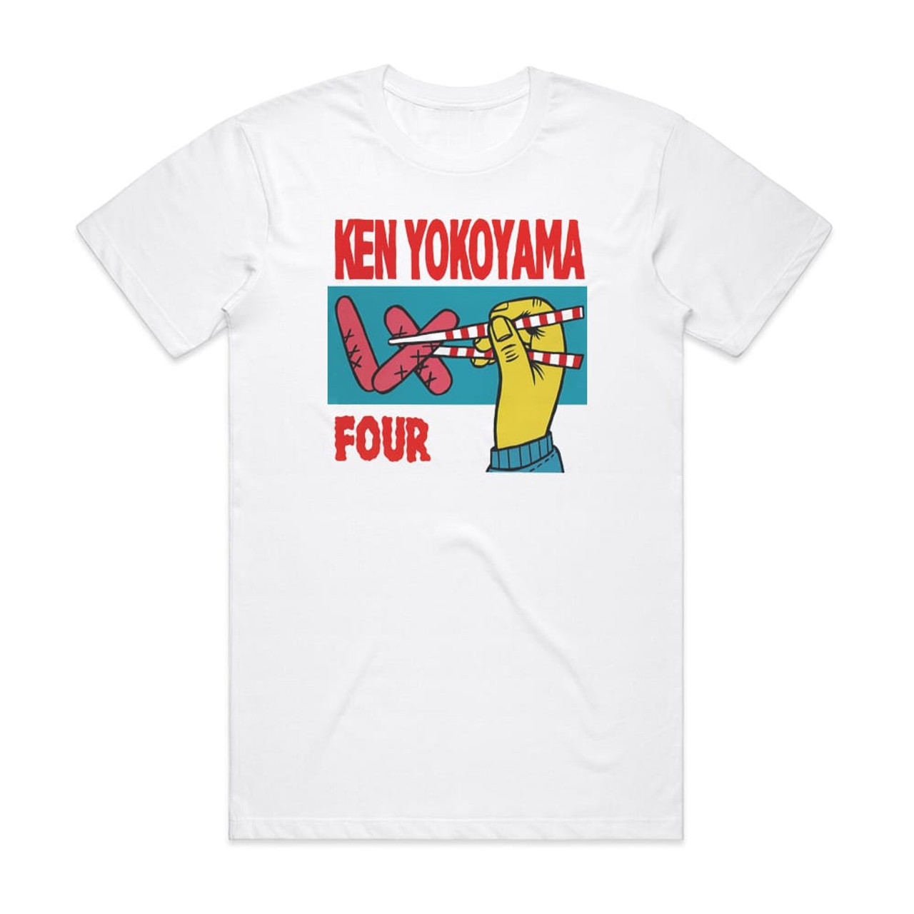 Ken Yokoyama Four 1 Album Cover T-Shirt White