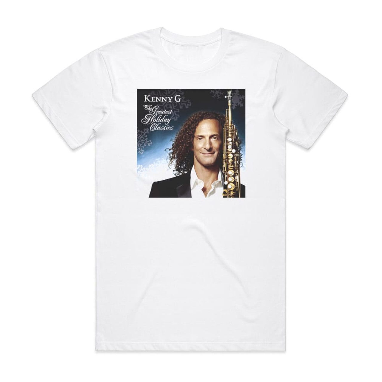 Kenny G The Greatest Holiday Classics Album Cover T-Shirt White