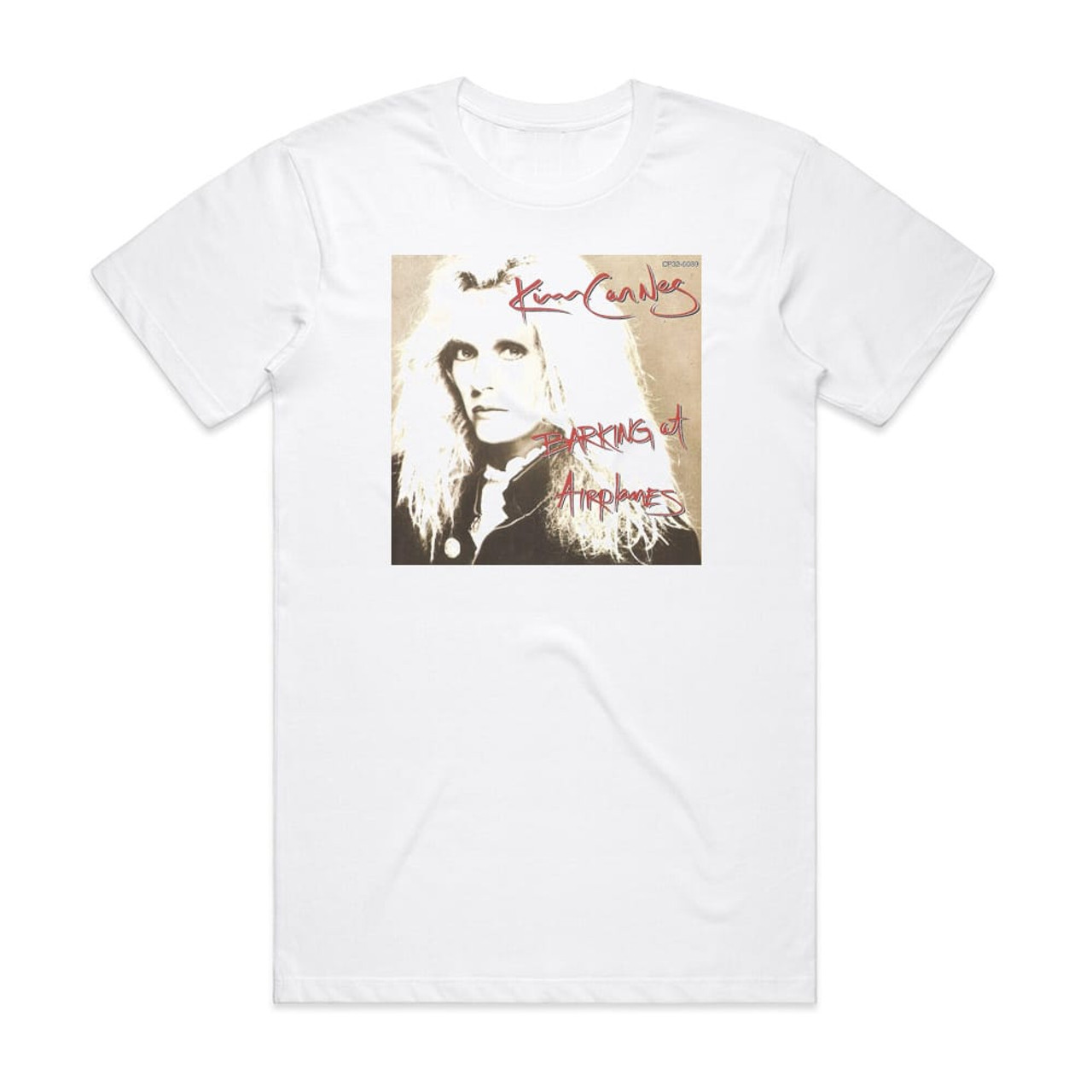 Kim Carnes Barking At Airplanes Album Cover T-Shirt White