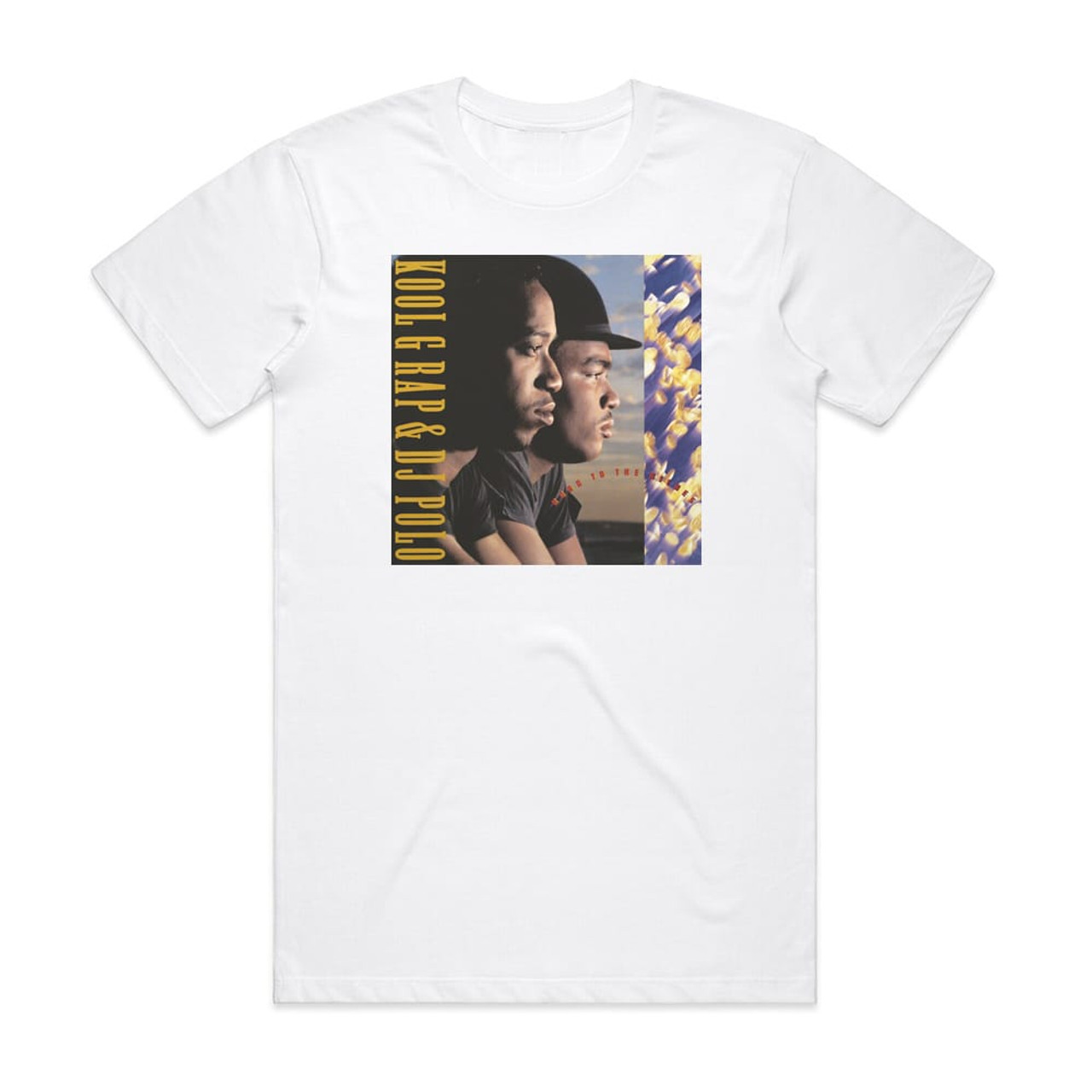 Kool G Rap and DJ Polo Road To The Riches Album Cover T-Shirt White