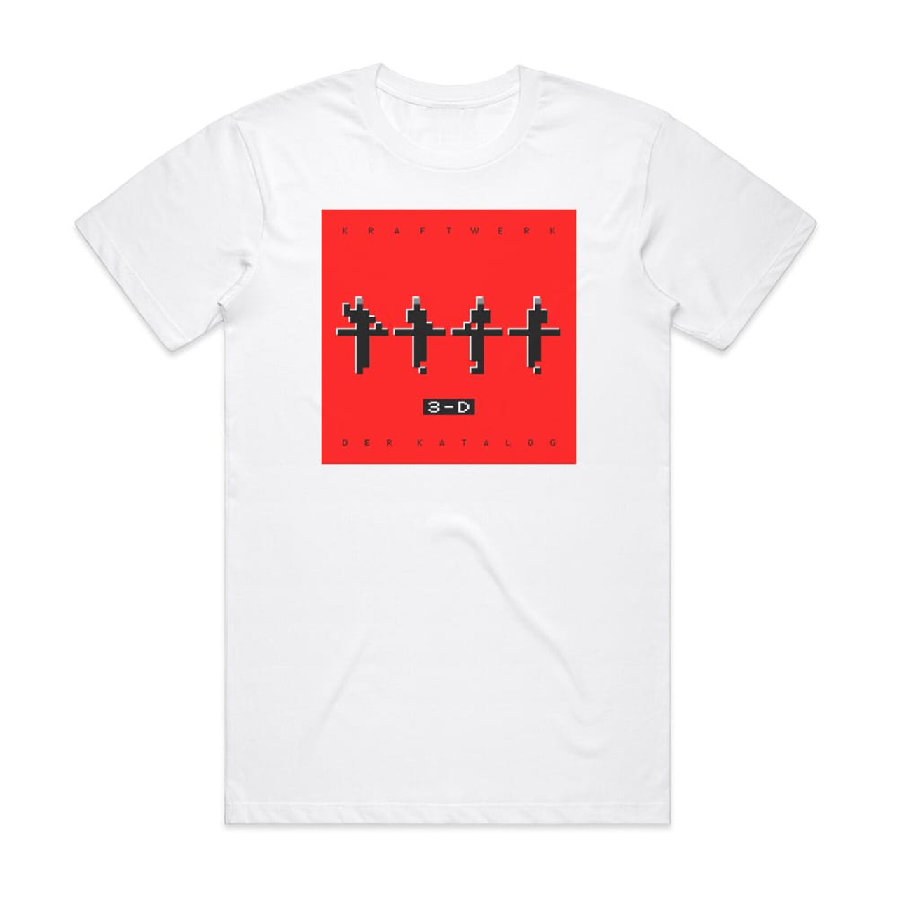 Kraftwerk 3 D The Catalogue Album Cover T-Shirt White