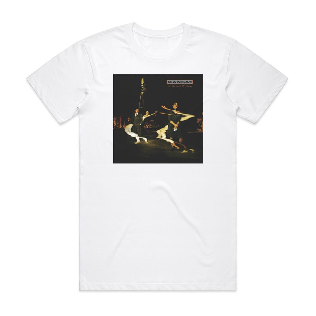 Kansas In The Spirit Of Things Album Cover T-Shirt White