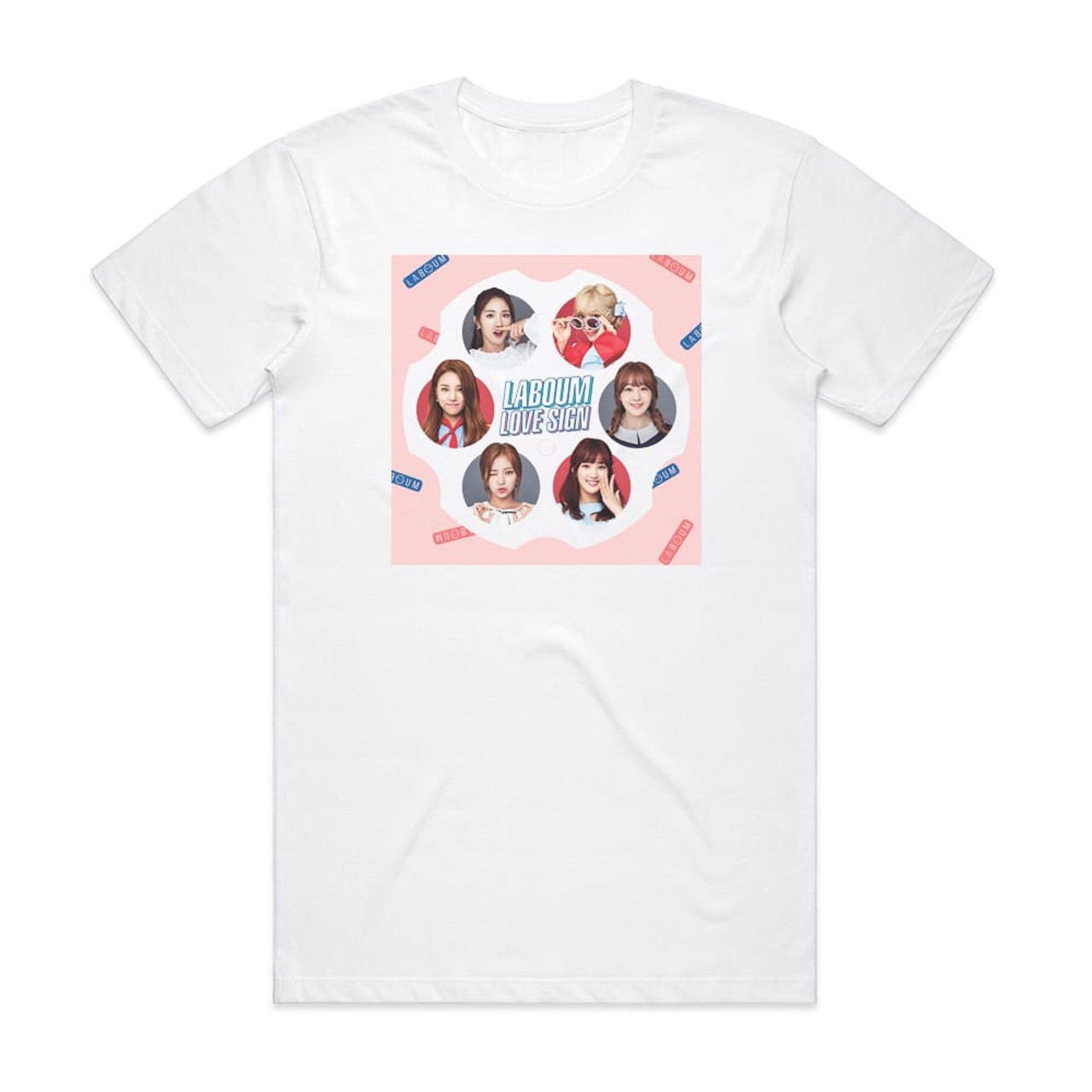 LABOUM Love Sign Album Cover T Shirt White