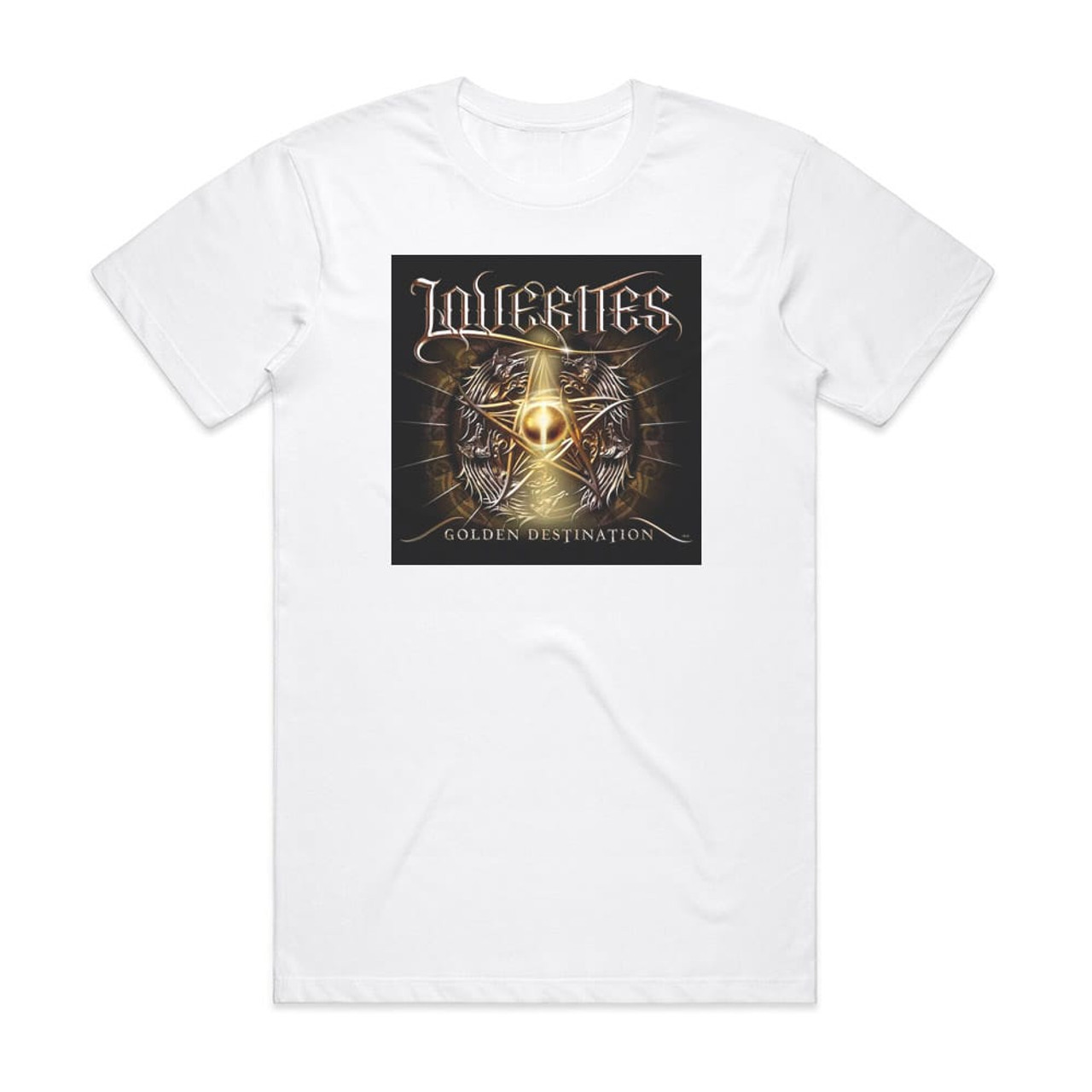 LOVEBITES Golden Destination Album Cover T-Shirt White