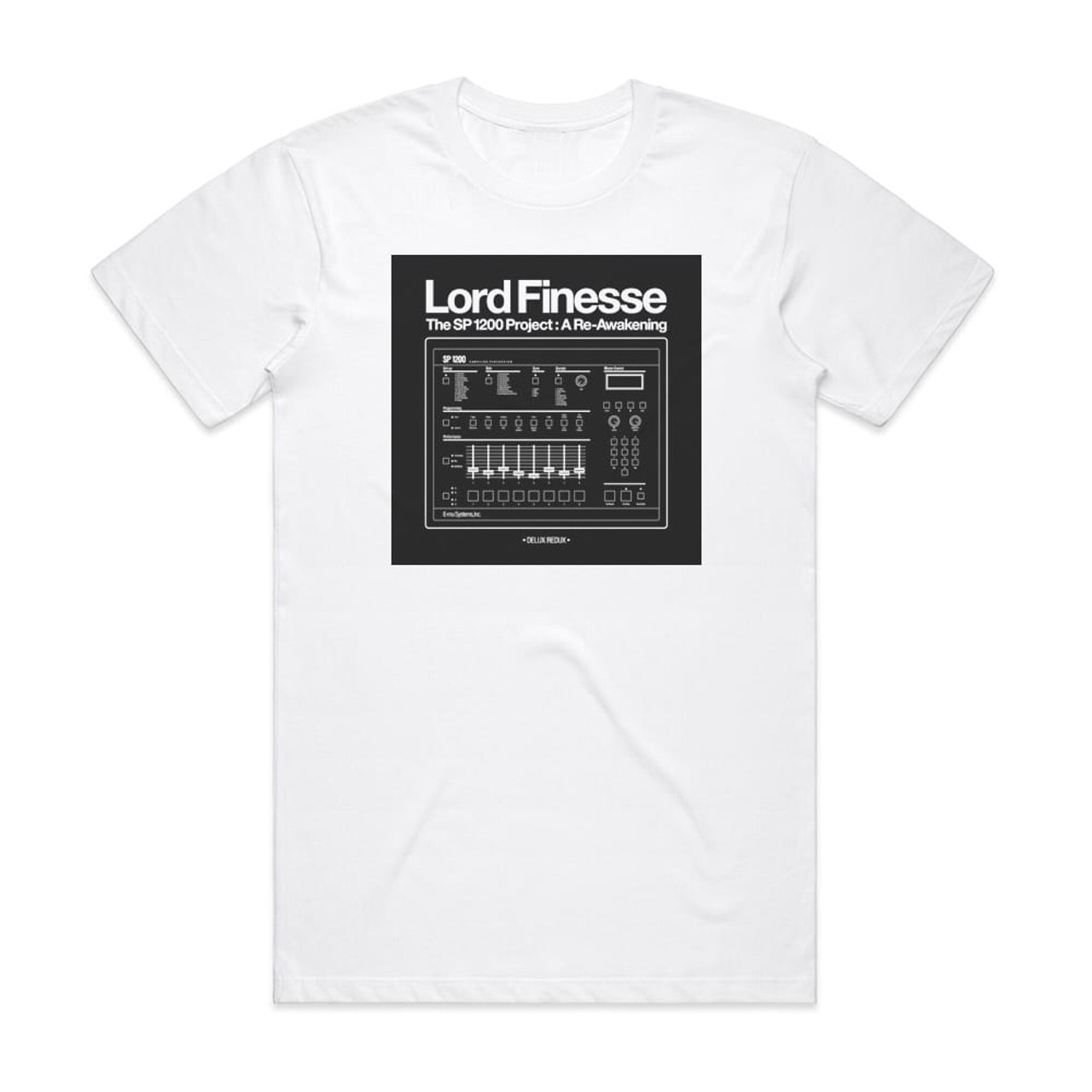 Lord Finesse The Sp1200 Project Album Cover T-Shirt White