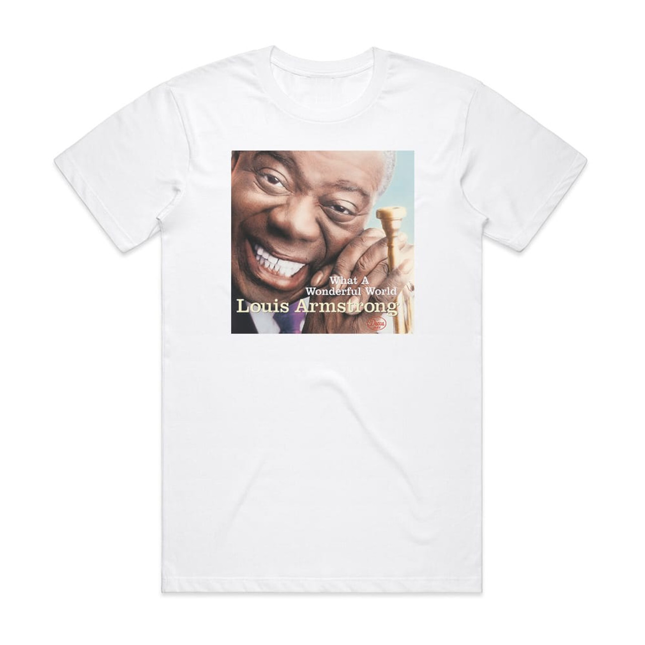 Official Louis Armstrong What A Wonderful World shirt and v-neck t-shirt