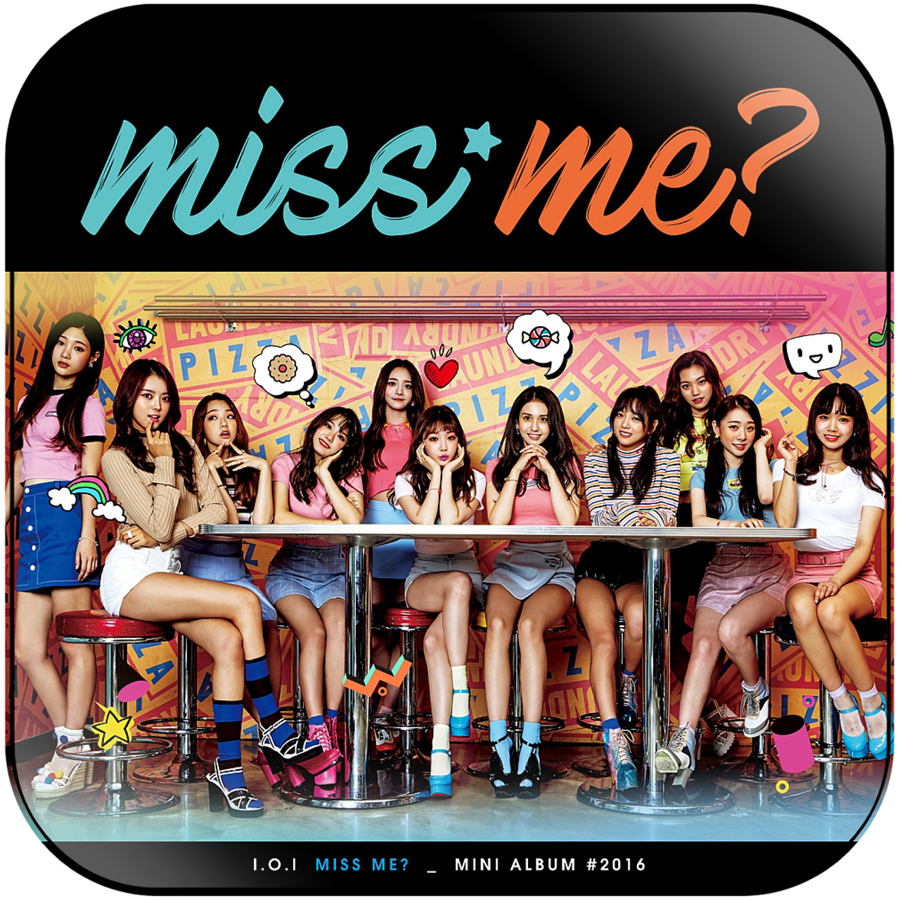 IOI Miss Me Album Cover Sticker