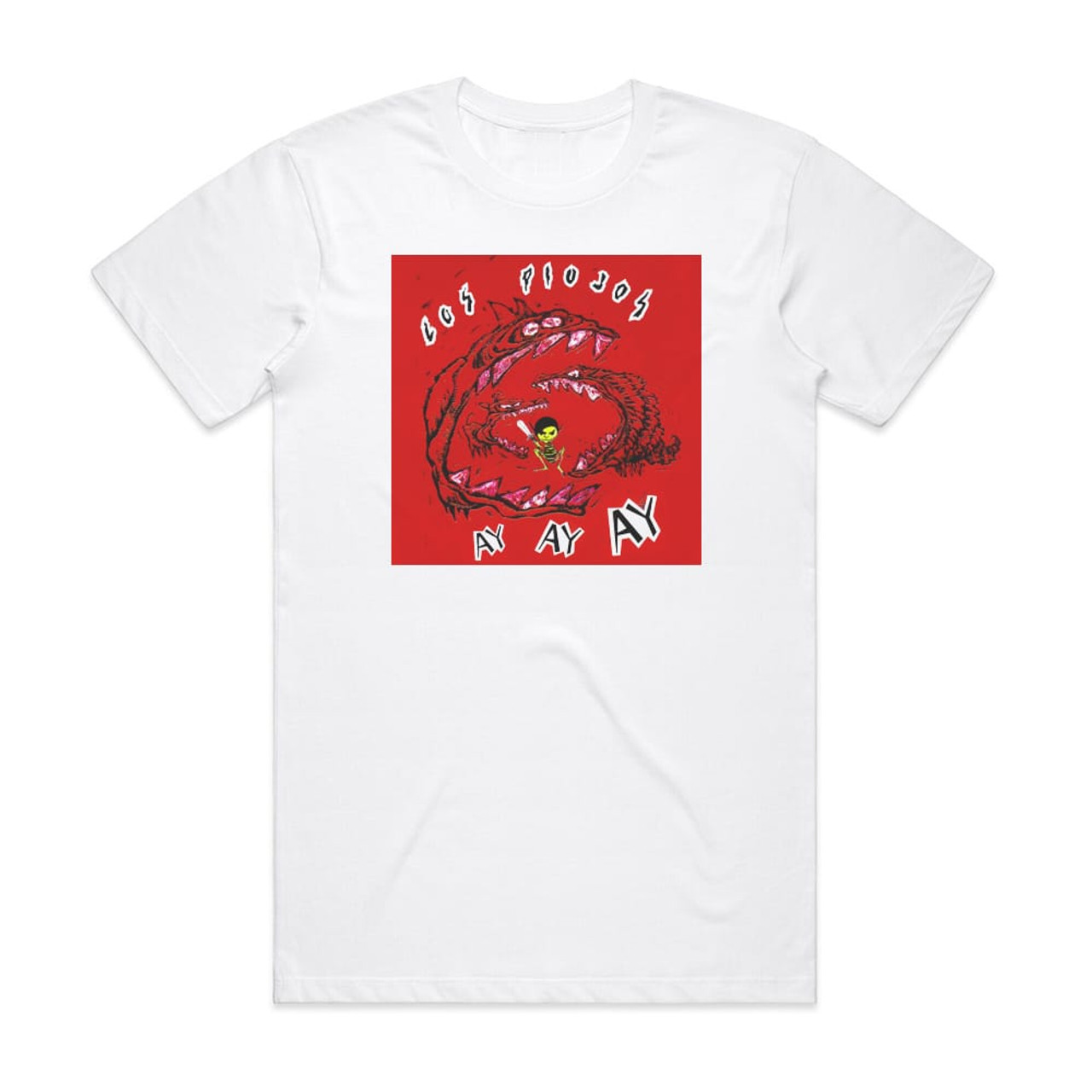 Los Piojos Ay Ay Ay Album Cover T-Shirt White